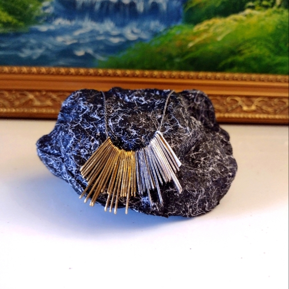 Silpada "Let's Hang Out" Tri-Color Fringe Necklace